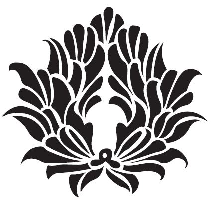 INDIAN DAMASK DAMASKO STENCIL