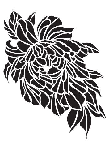 INDIAN DAMASK AYUR-VEDA STENCIL