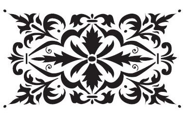 INDIAN DAMASK KARMA STENCIL